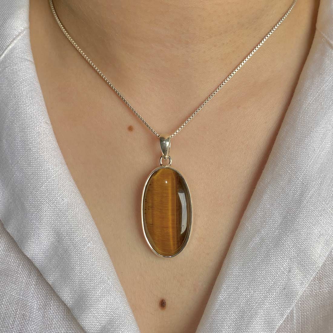 Premium Tiger Eye Statement Pendant - Elegance Redefined (TGE-P-23)