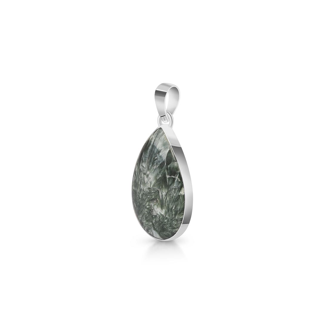 Premium Seraphinite Statement Pendant - Embrace Elegance