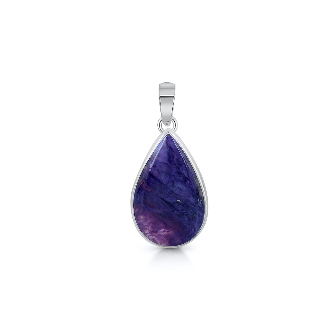 Premium Charoite Pendant - Elegant Purple Statement Jewelry (CHR-P-21)