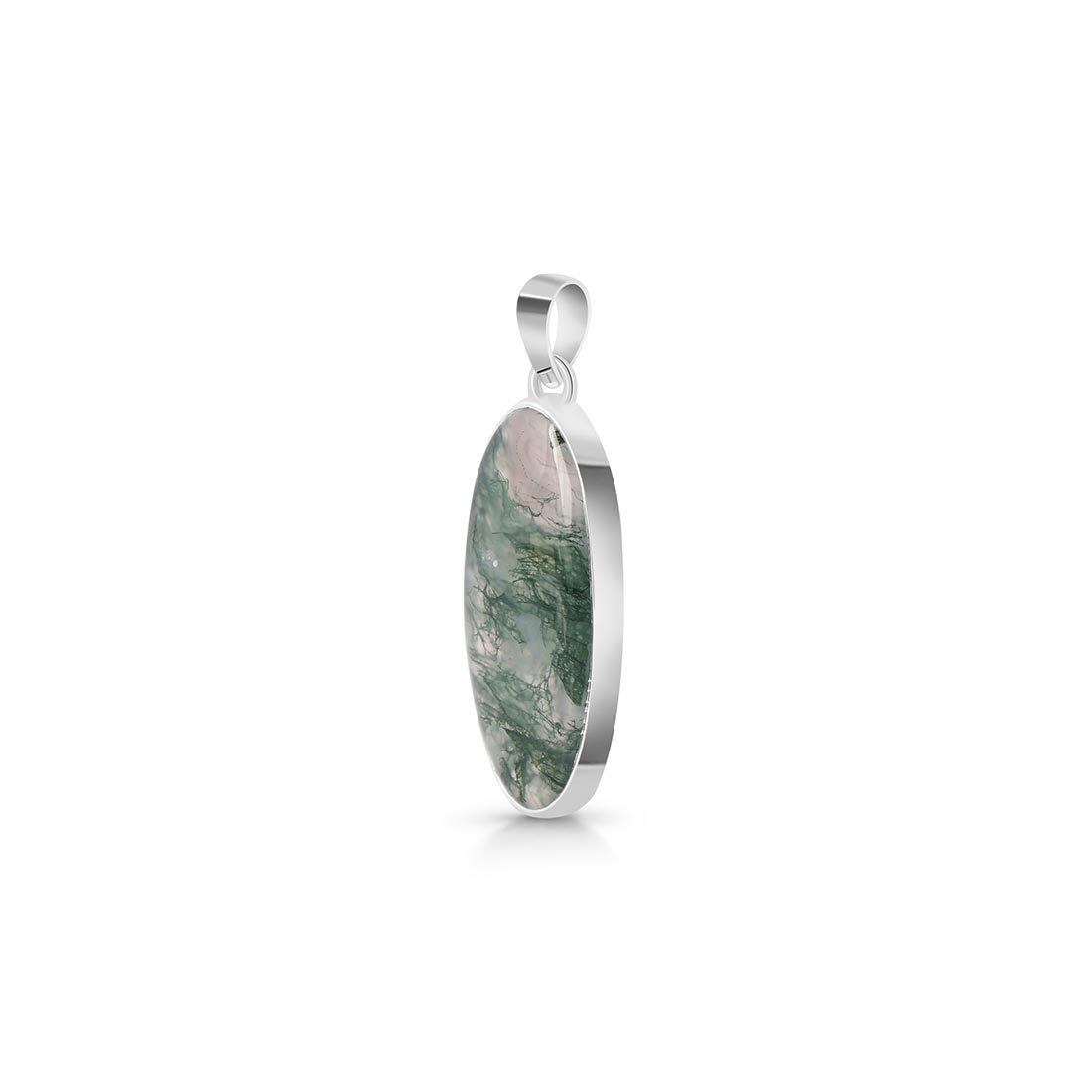 Premium Moss Agate Pendant - MOA-P-21 | Sagacia Jewelry