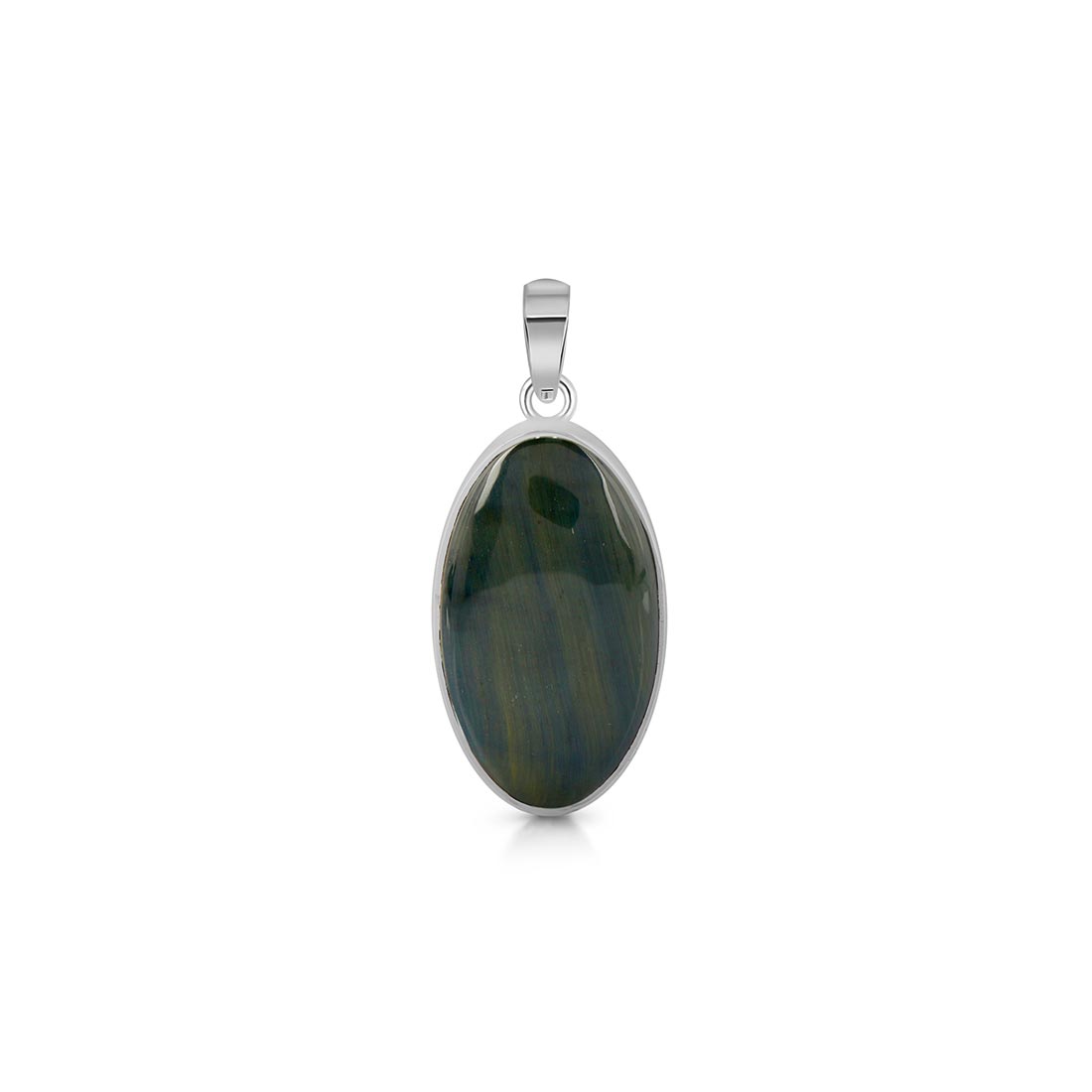 Premium Blue Tiger Eye Pendant - Elegant Spiritual Jewelry (BTE-P-24)