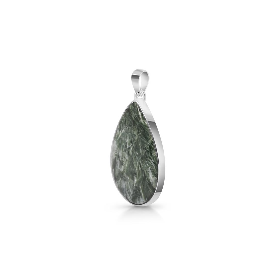 Premium Seraphinite Pendant - Ultimate Elegance (SER-P-5)