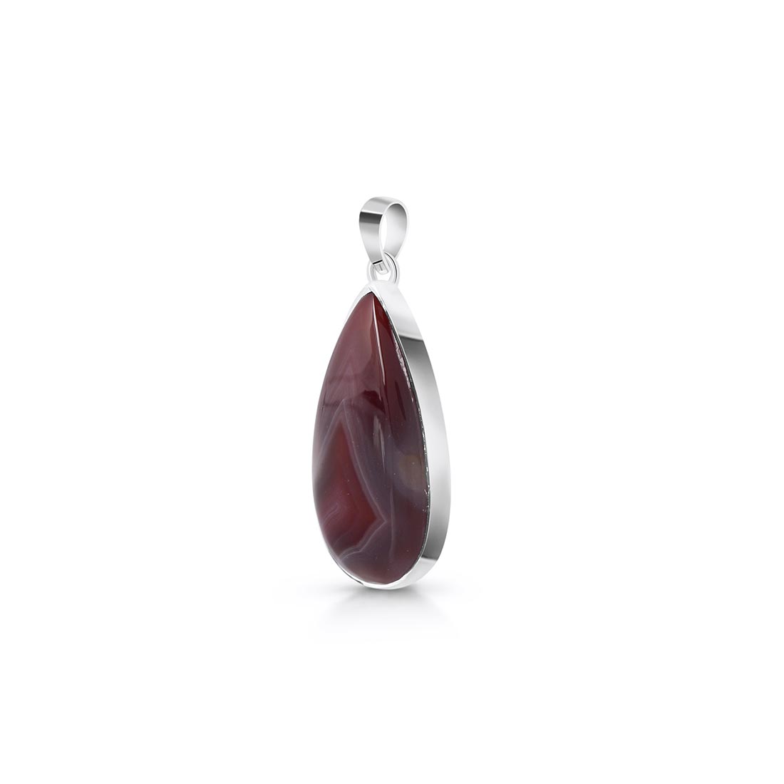 Premium Botswana Agate Pendant - Elegant Healing Jewelry (RBA-P-8)