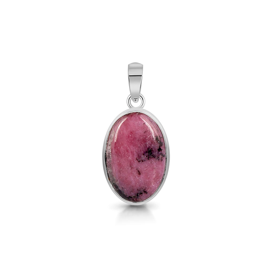 Premium Pink Ruby Zoisite Pendant - Elegant 925 Sterling Silver Jewelry