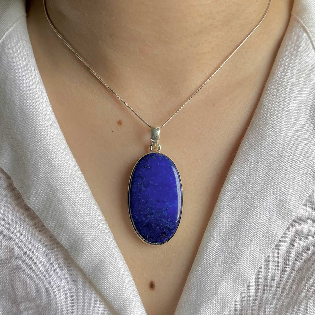 Premium Lapis Pendant - Ultimate Elegance (LLP-P-11)