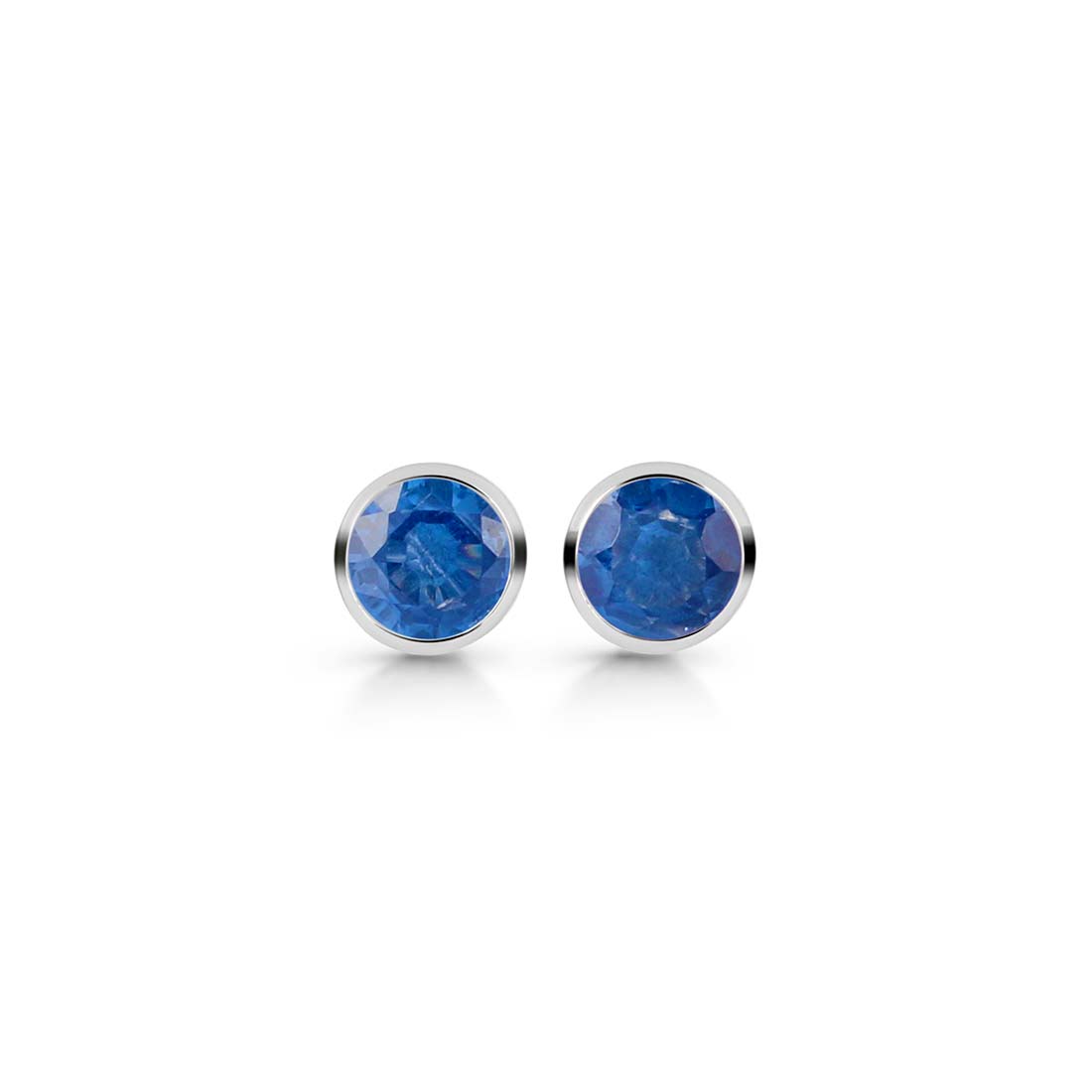 Premium Dainty Blue Kyanite Stud Earrings - KYN-SE-1425-B