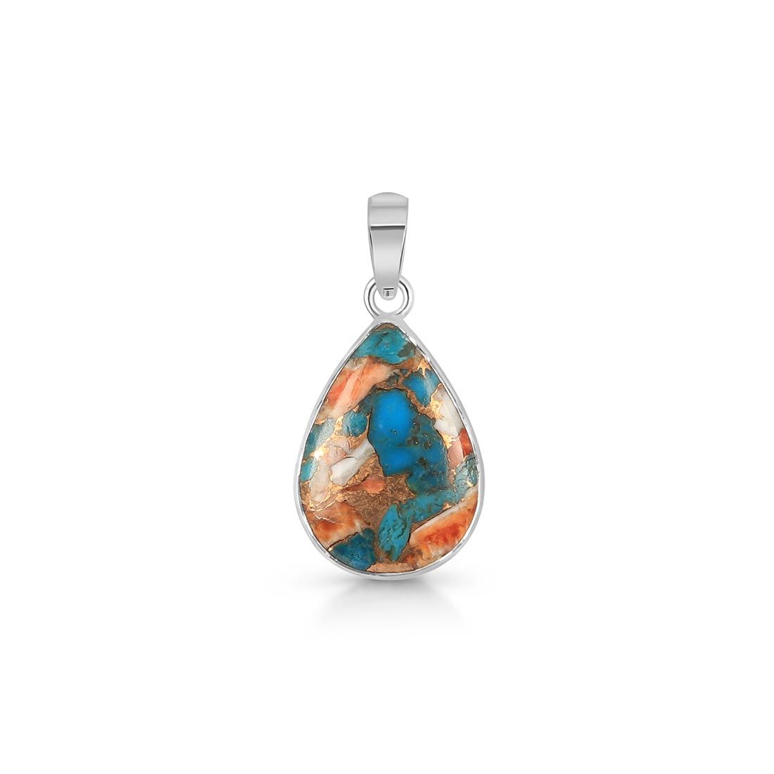 Premium Spiny Oyster Turquoise Statement Pendant - TRO-P-31