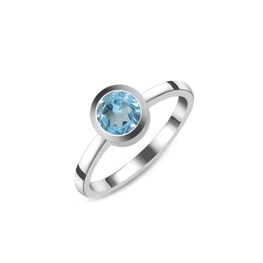 Premium Dainty Blue Topaz Ring - Ultimate Elegance (BTZ-SR-237)