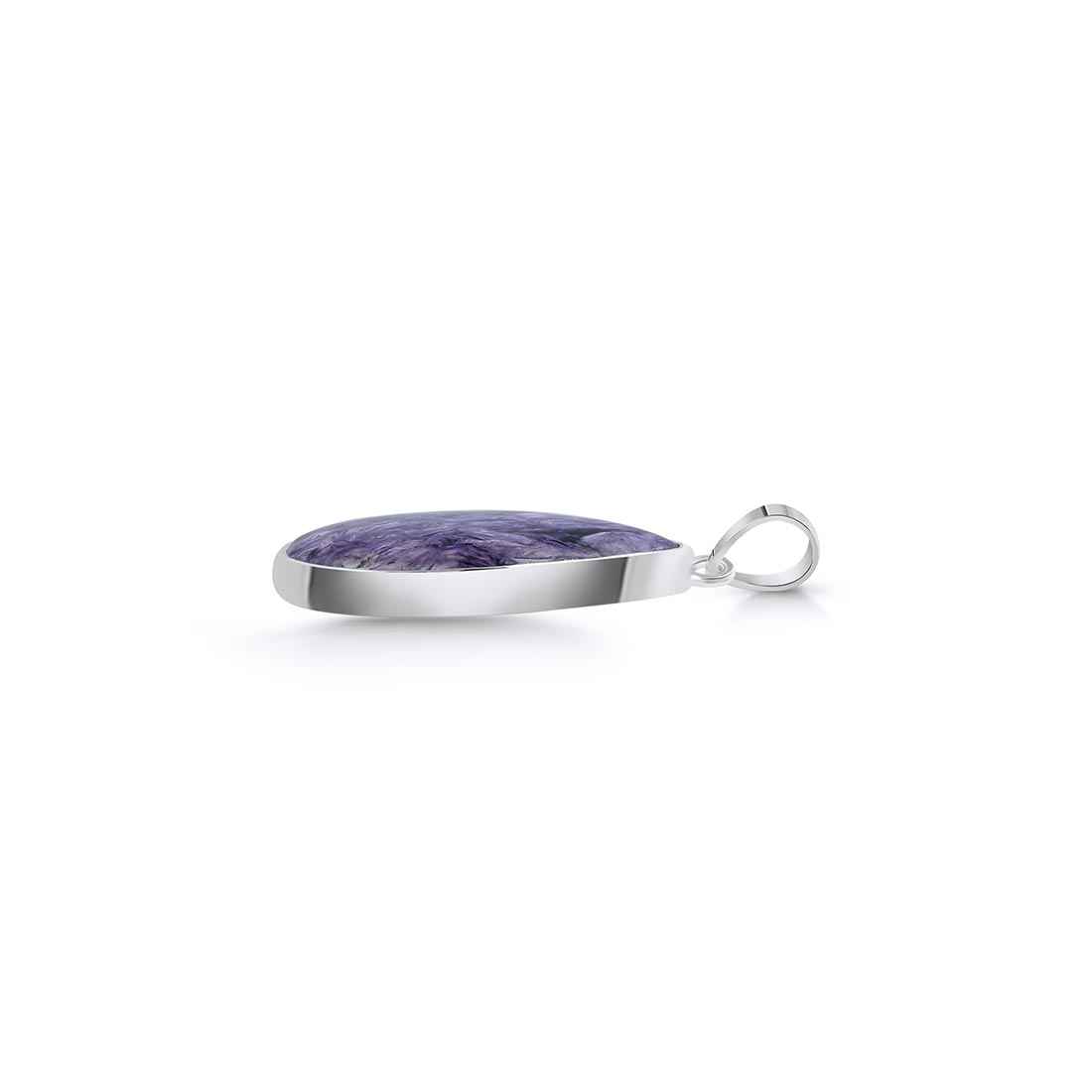 Premium Charoite Silver Pendant - CHR-P-16