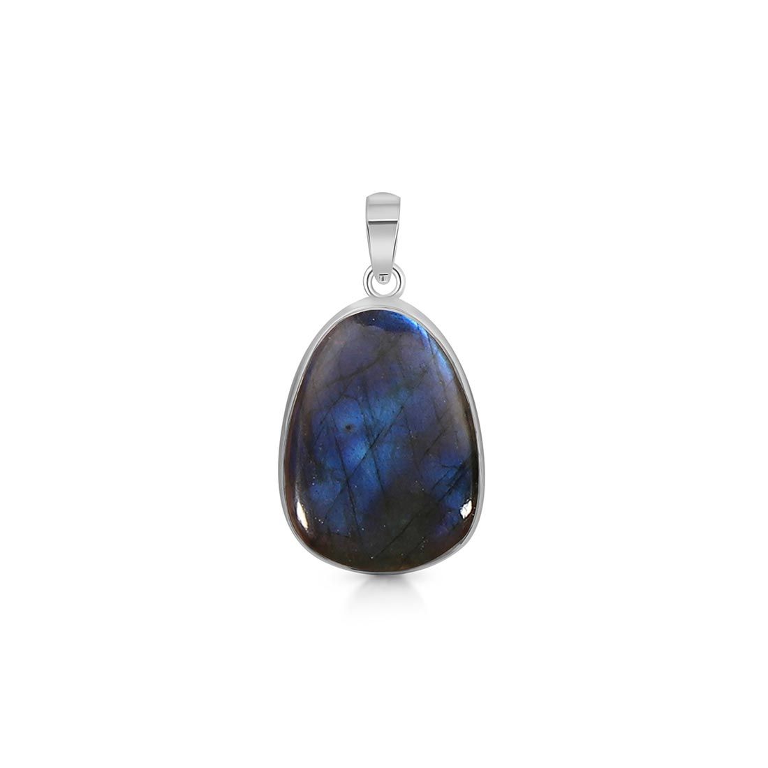 Premium Labradorite Pendant - Ultimate Transformation Jewelry (LBD-P-9)