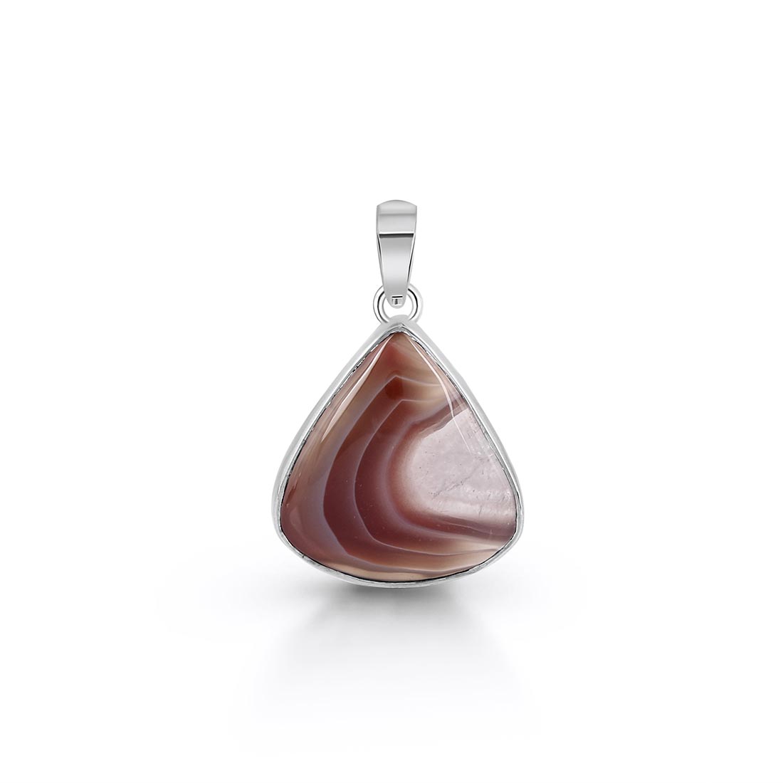 Premium Botswana Agate Pendant - Ultimate Elegance (RBA-P-18)