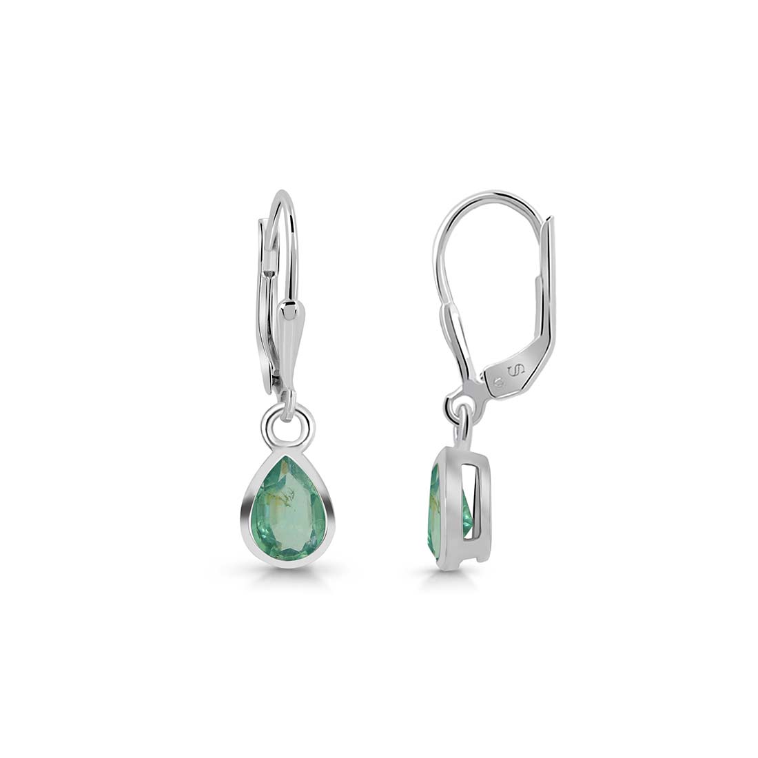 Premium Green Kyanite Leverback Earrings - Elegant & Bohemian Style