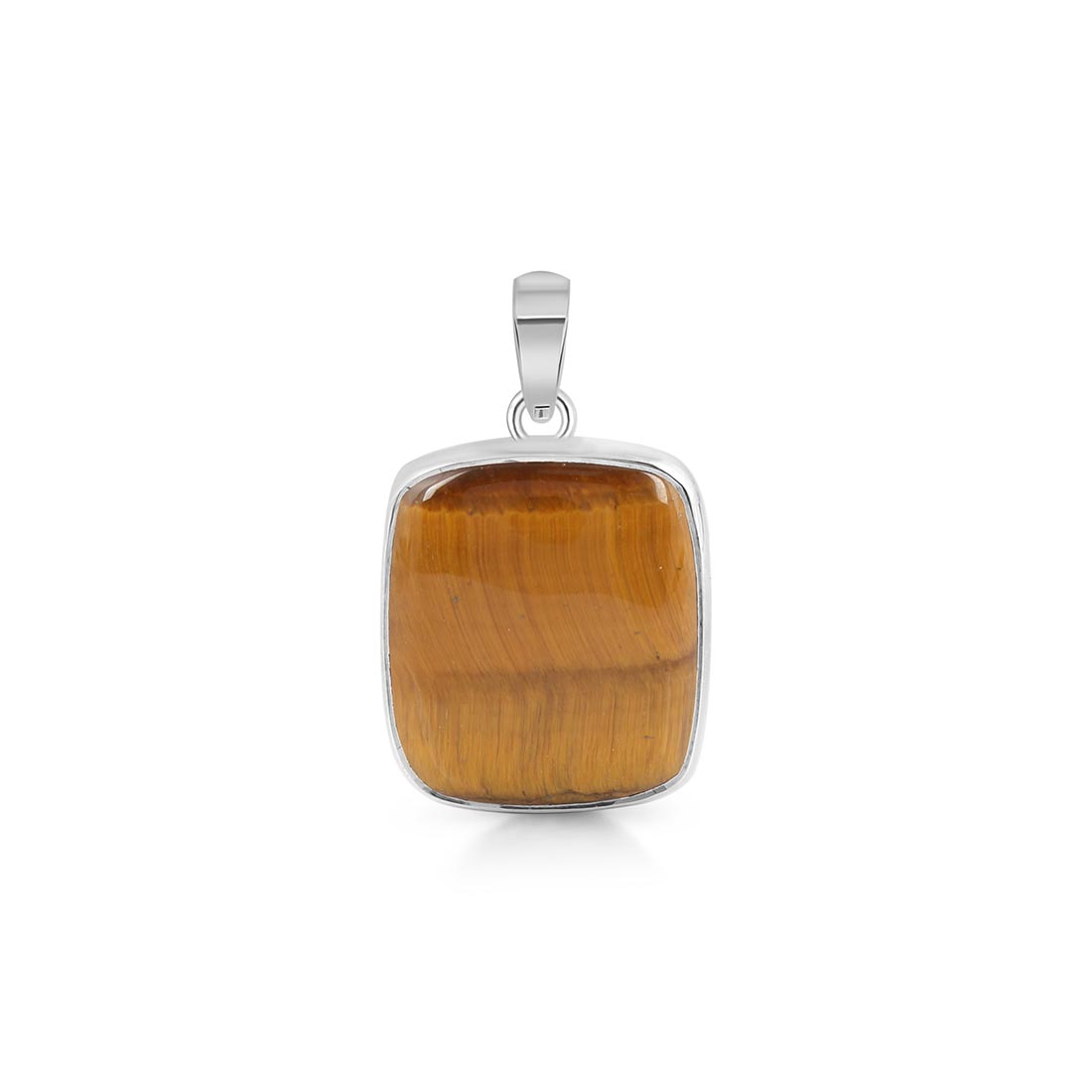 Premium Tiger Eye Pendant - Elegant 925 Sterling Silver Jewelry