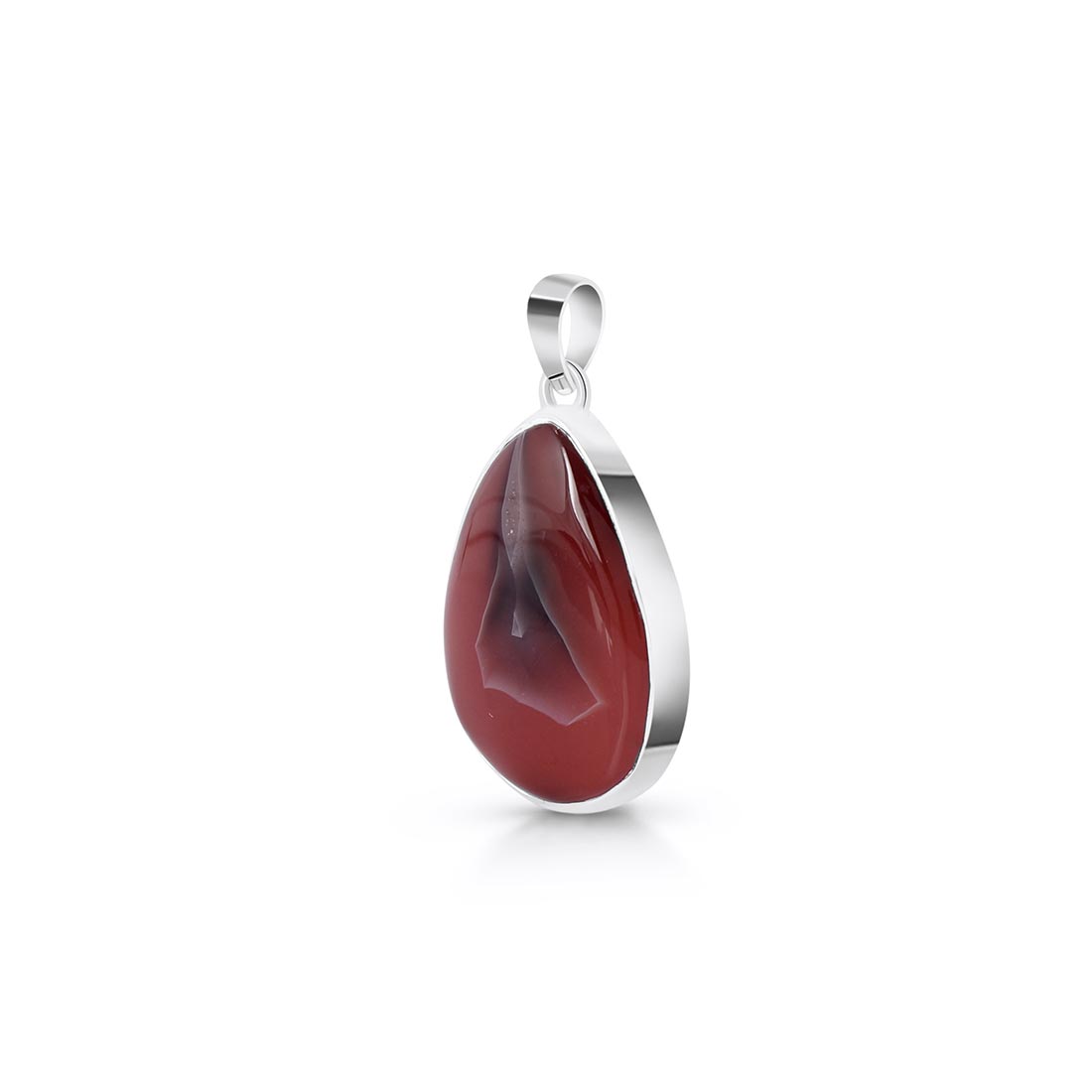 Premium Botswana Agate Statement Pendant - Elegant 925 Sterling Silver