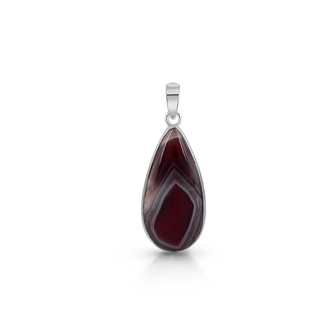 Premium Botswana Agate Healing Pendant - Sagacia Jewelry (RBA-P-14)