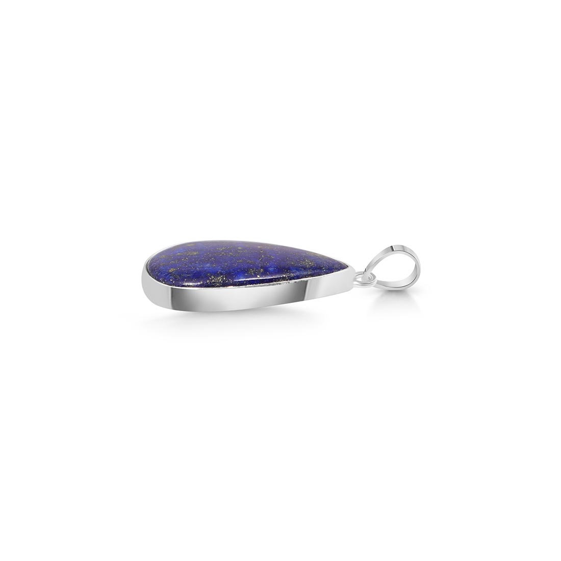 Premium Lapis Statement Pendant - Elegant 925 Sterling Silver