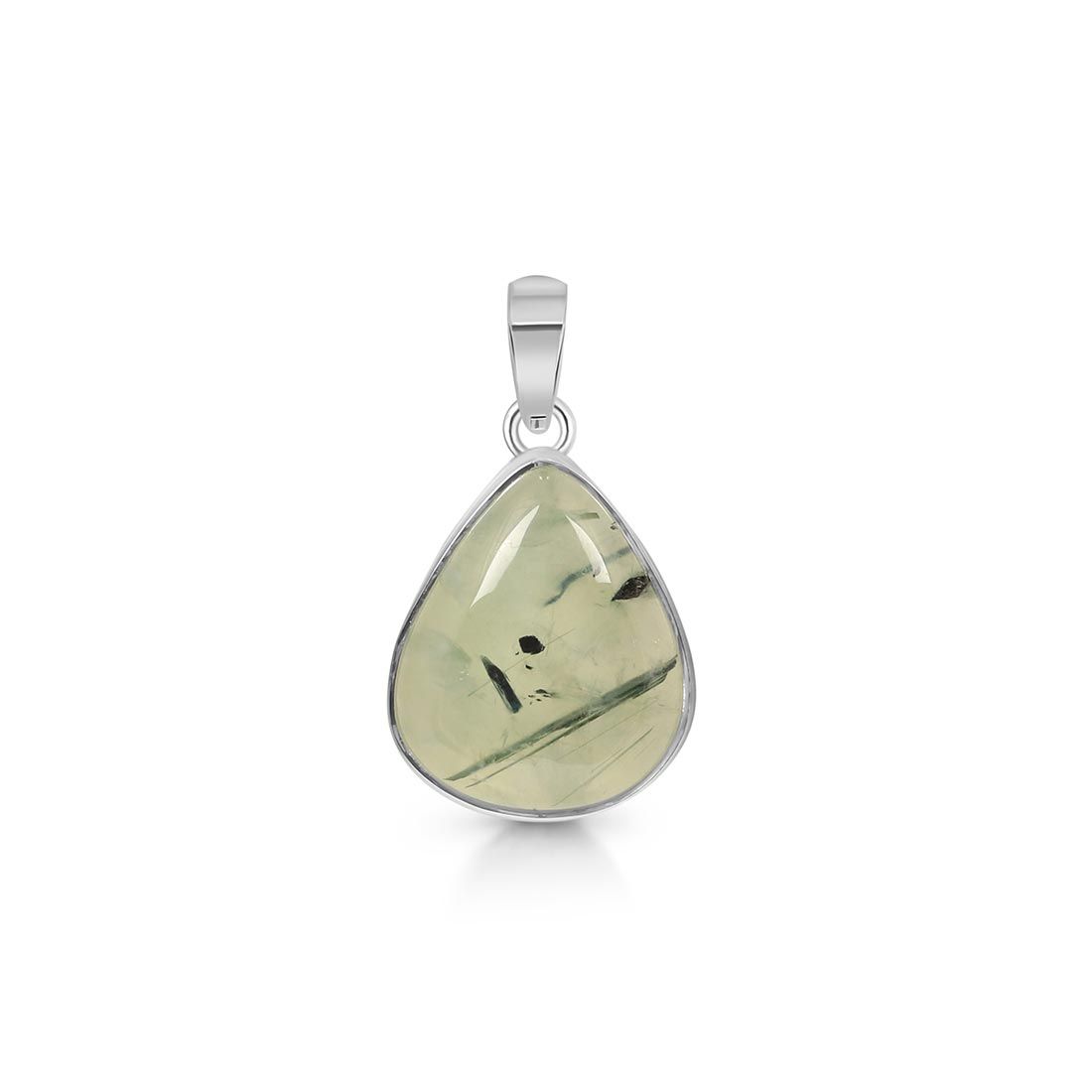 Premium Prehnite Pendant - Elegant Green Statement Jewelry (PRN-P-11)