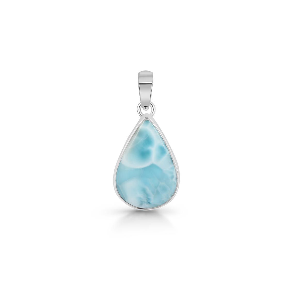 Premium Larimar Healing Pendant - LAR-P-34