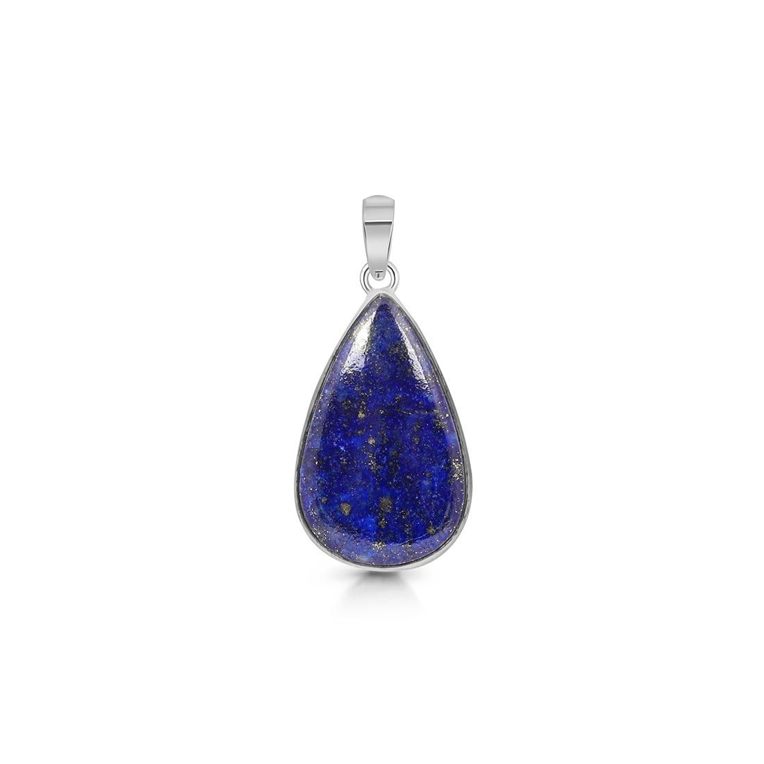 Premium Lapis Statement Pendant - Elegant 925 Sterling Silver