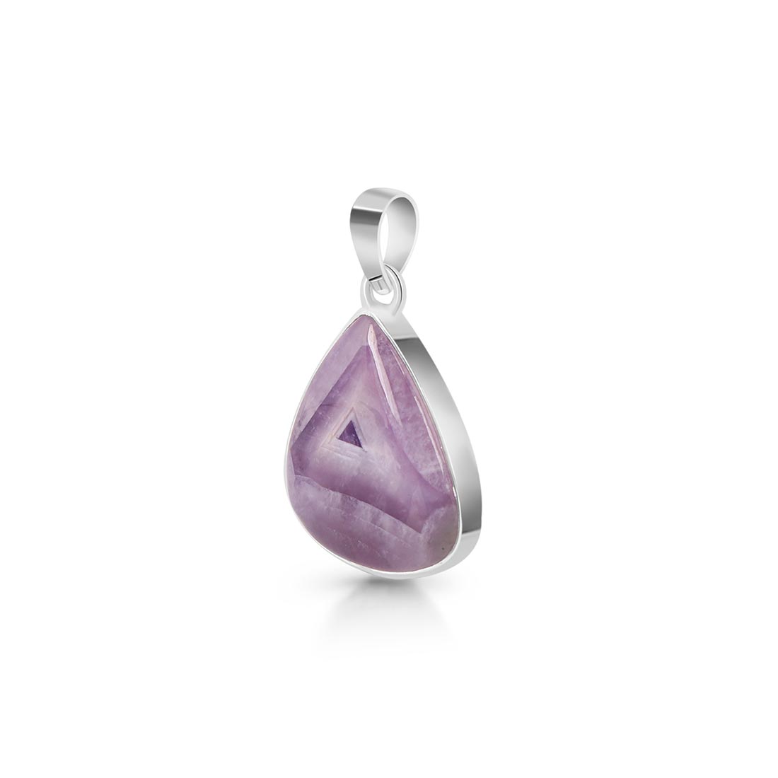 Premium Amethyst Lace Agate Pendant - Elegant Statement Jewelry