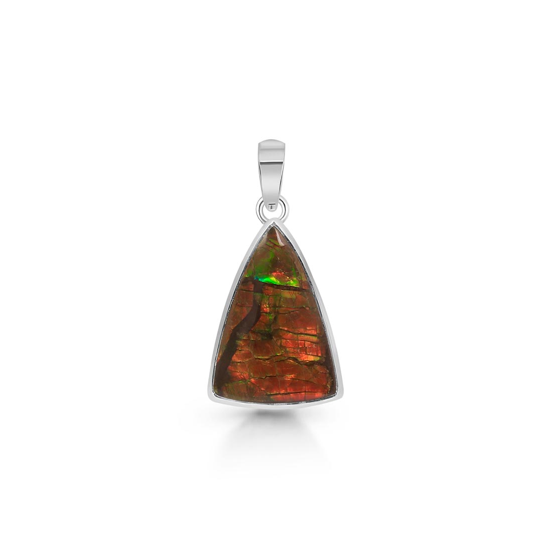 Premium Ammolite Pendant - Ultimate Elegance (AML-P-1)