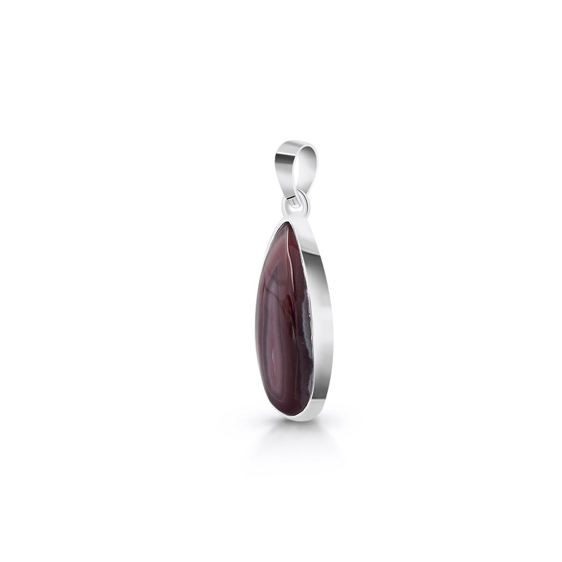 Premium Botswana Agate Statement Pendant - Sterling Silver (RBA-P-17)