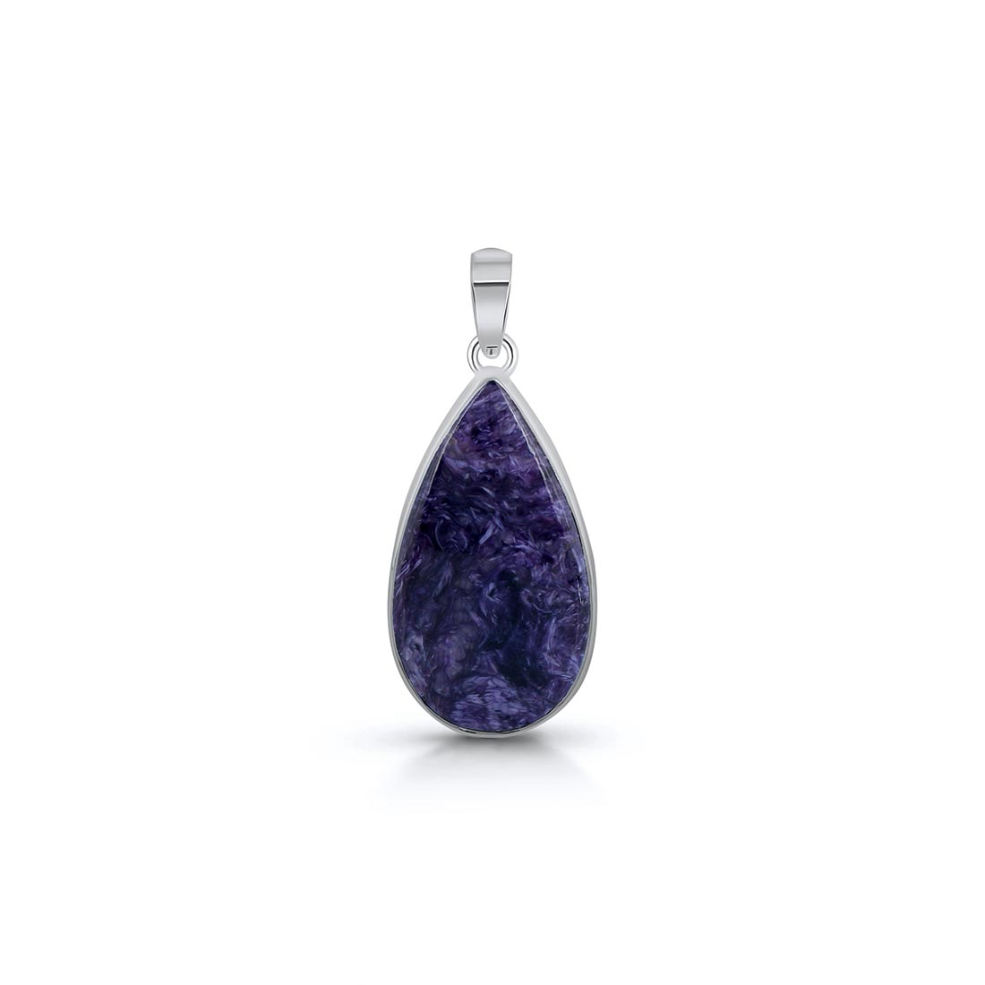 Premium Charoite Pendant - CHR-P-31 | Elegant Purple Stone Jewelry