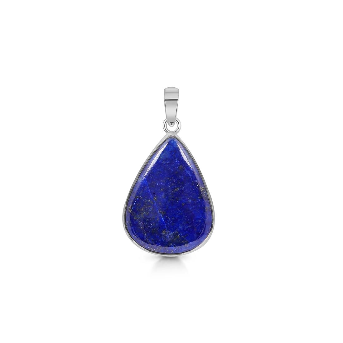 Premium Lapis Statement Pendant - Elegant 925 Silver Design