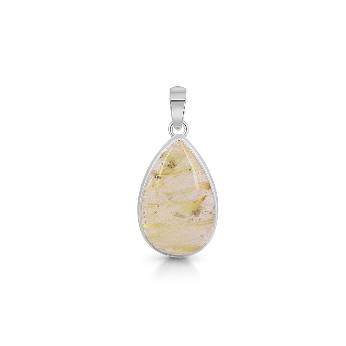 Premium Golden Rutile Statement Pendant - GDR-P-15