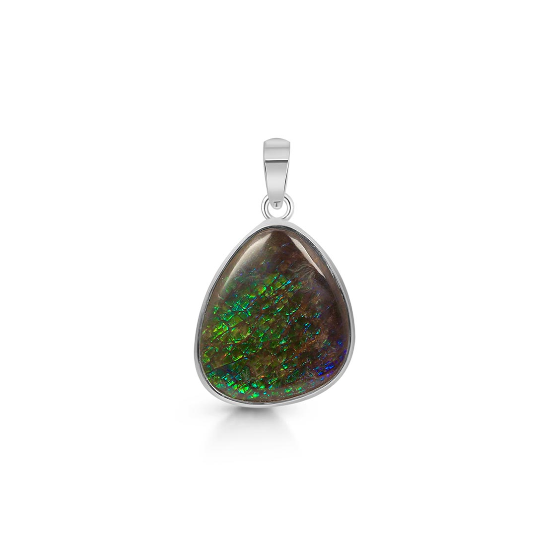 Premium Ammolite Statement Pendant - AML-P-21