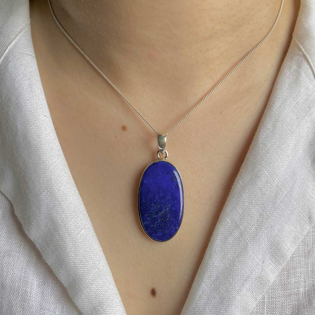 Premium Lapis Pendant - Ultimate Elegance (LLP-P-13)