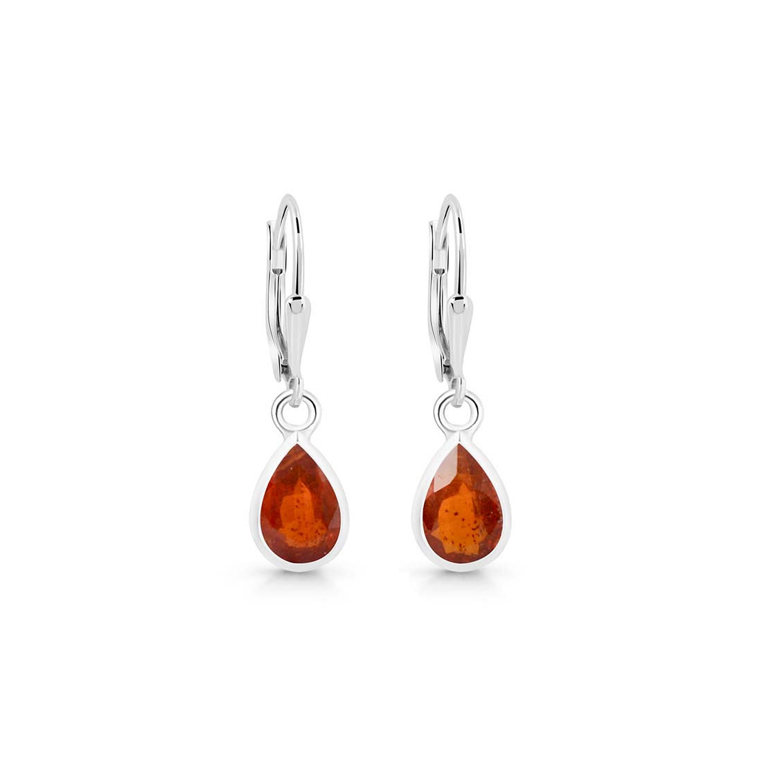 Premium Orange Kyanite Leverback Earrings - Ultimate Elegance