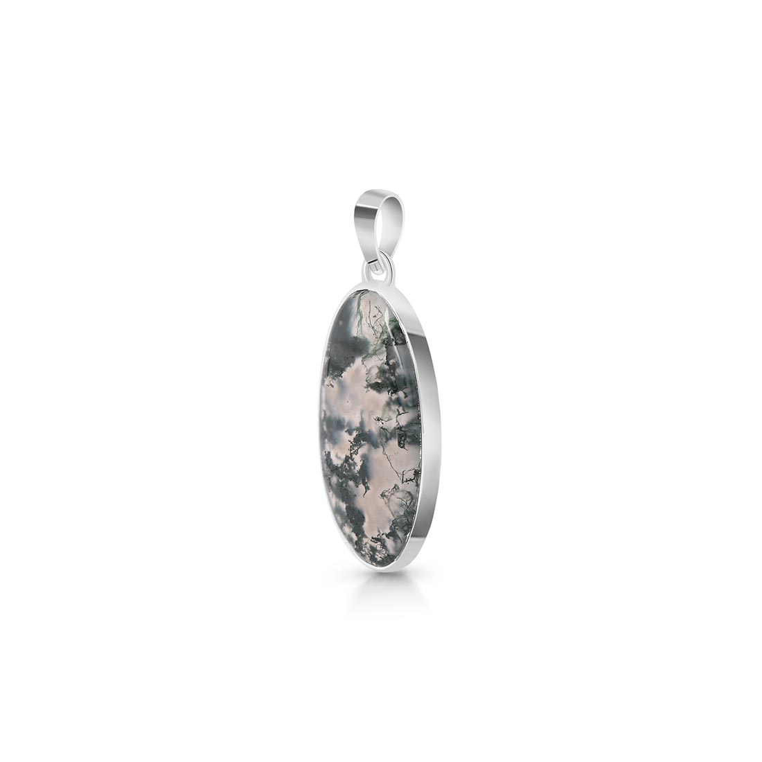 Premium Moss Agate Pendant - Ultimate Nature-Inspired Elegance