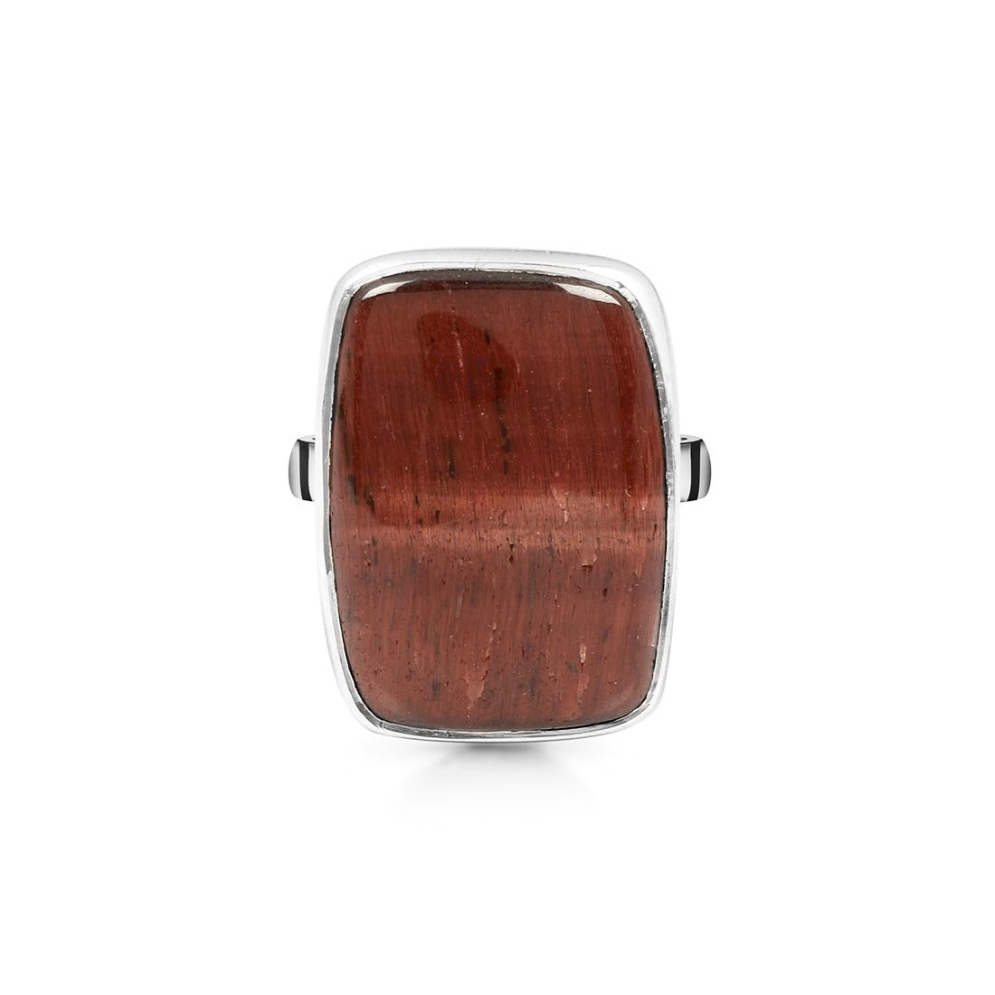 Premium Red Tiger Eye Adjustable Ring - Bold Statement Jewelry