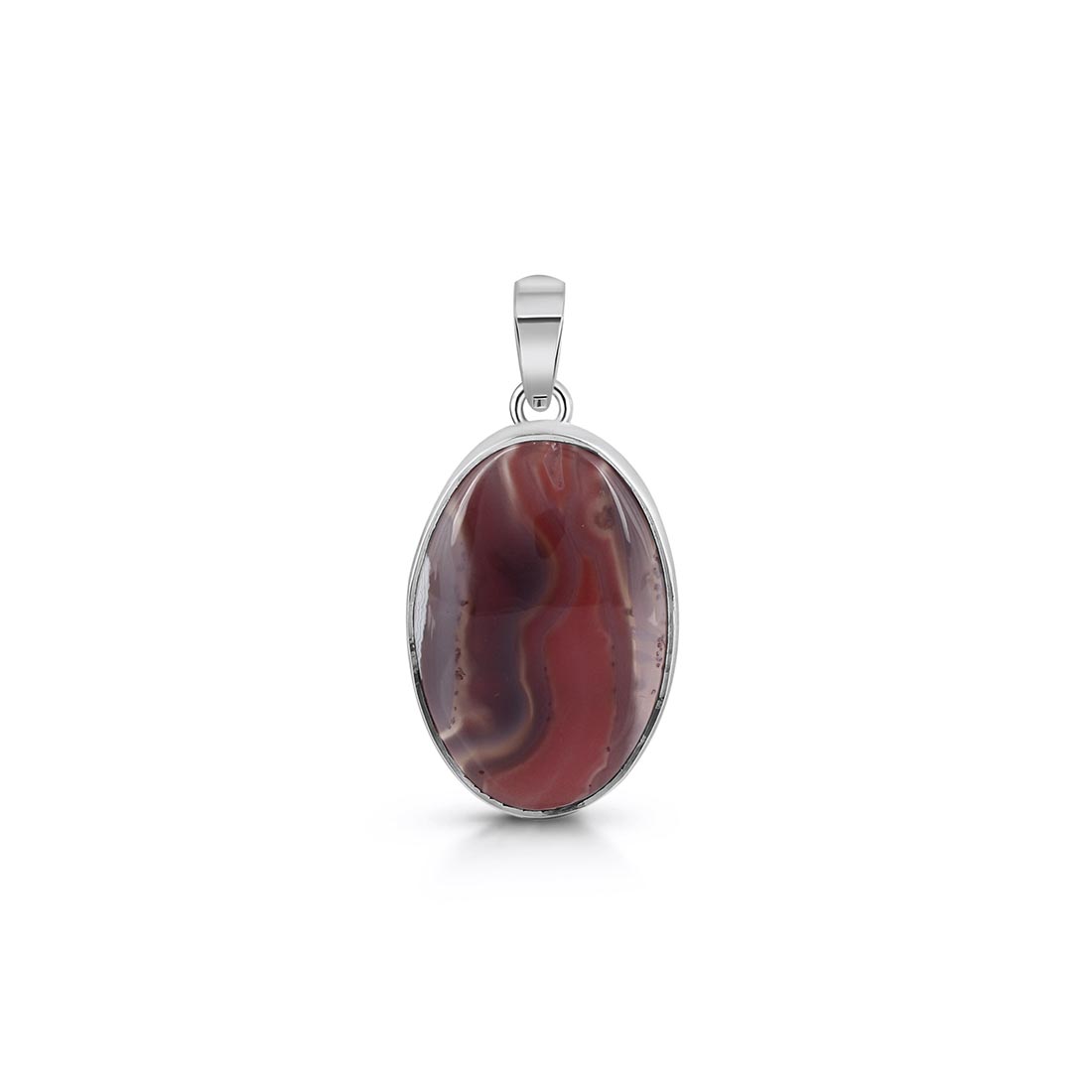 Premium Botswana Agate Pendant - Elegant Healing Jewelry (RBA-P-7)