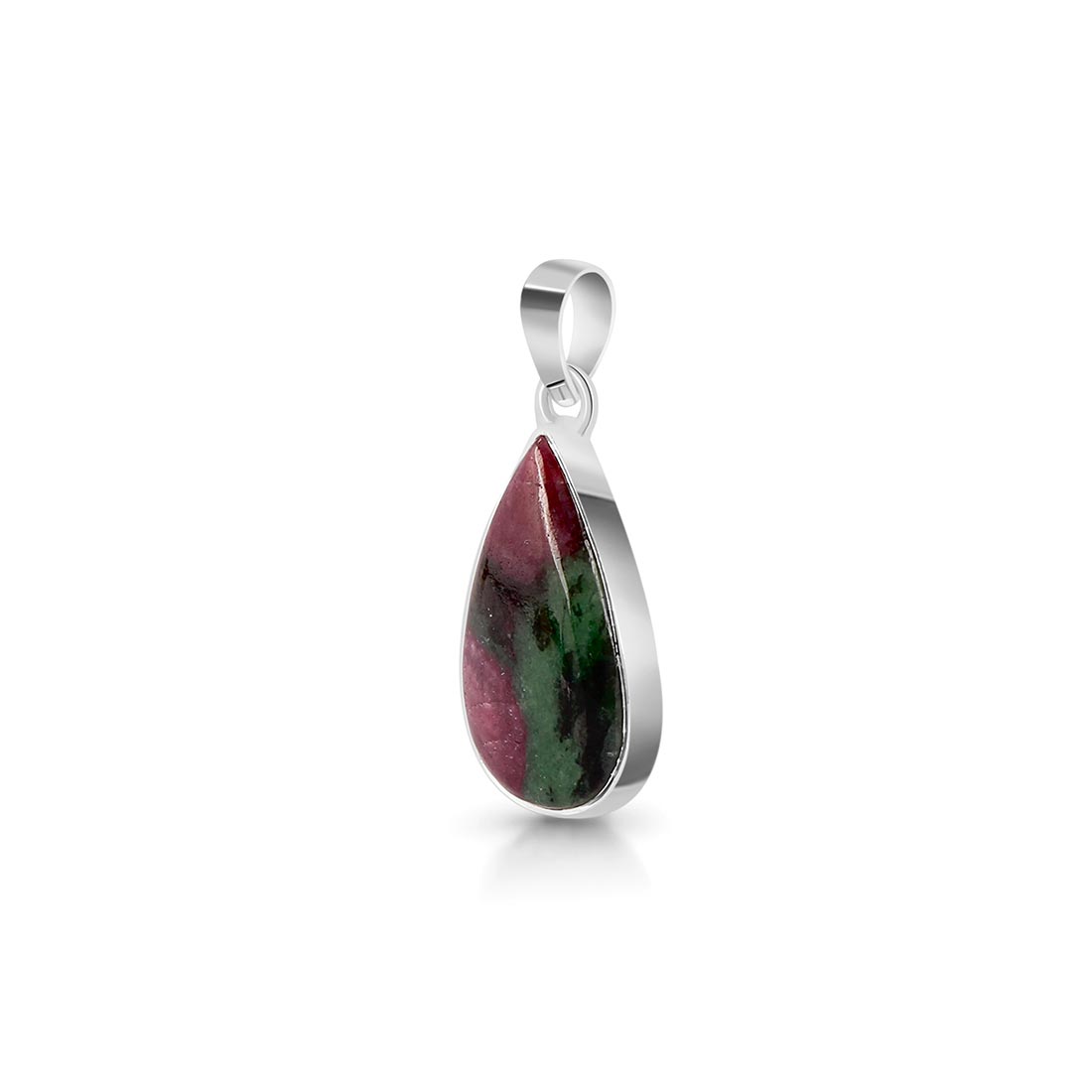 Premium Ruby Zoisite Statement Pendant - 925 Sterling Silver