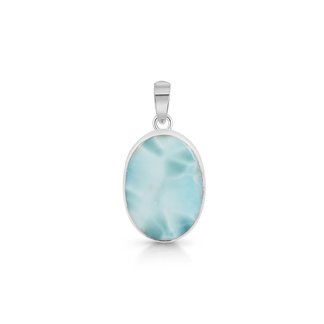 Premium Larimar Healing Pendant - LAR-P-5