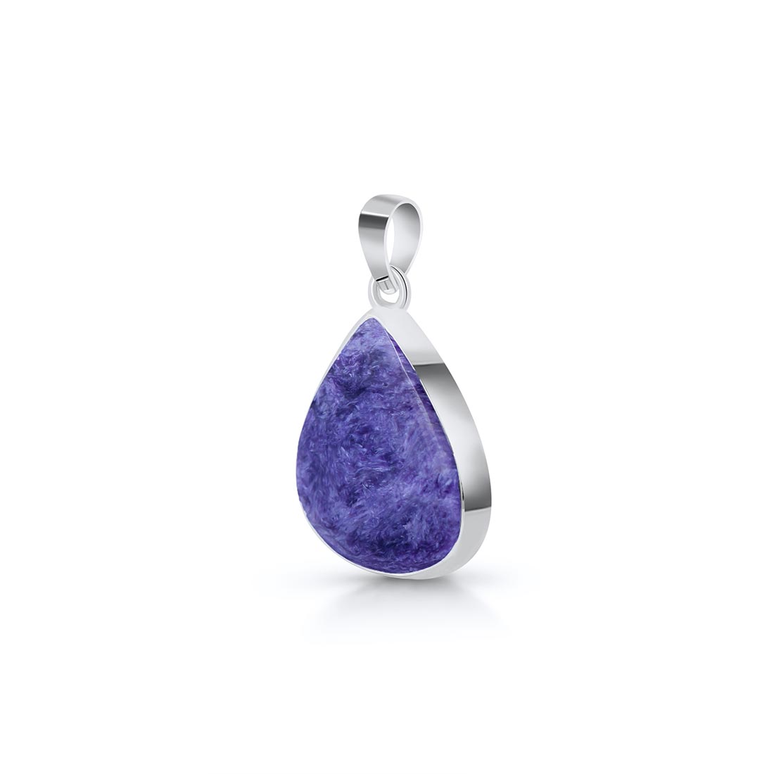 Premium Charoite Pendant - CHR-P-37 | Elegant Purple Statement Jewelry