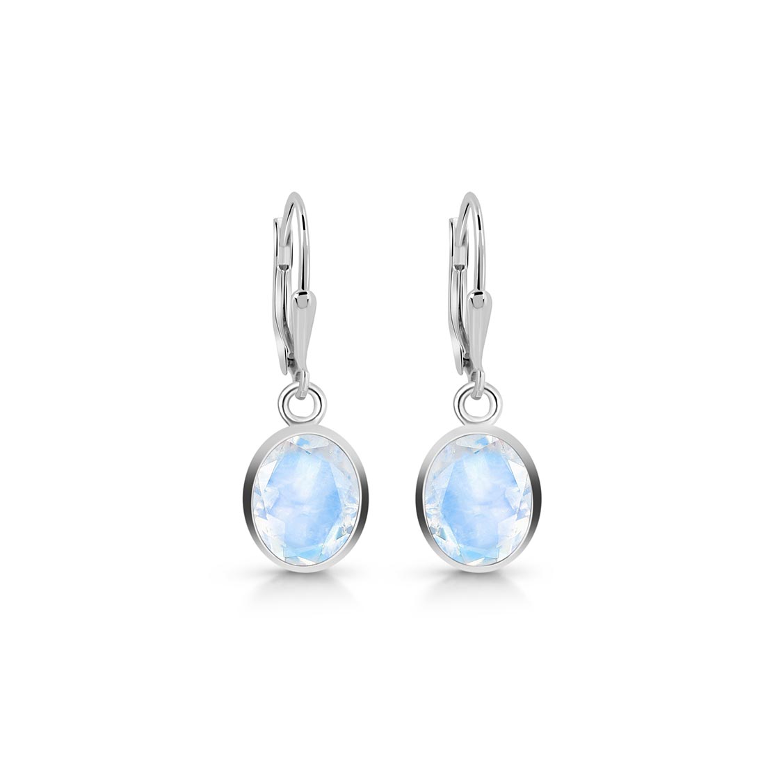 Premium Moonstone Leverback Earrings - Elegant & Timeless (RBM-SE-713)