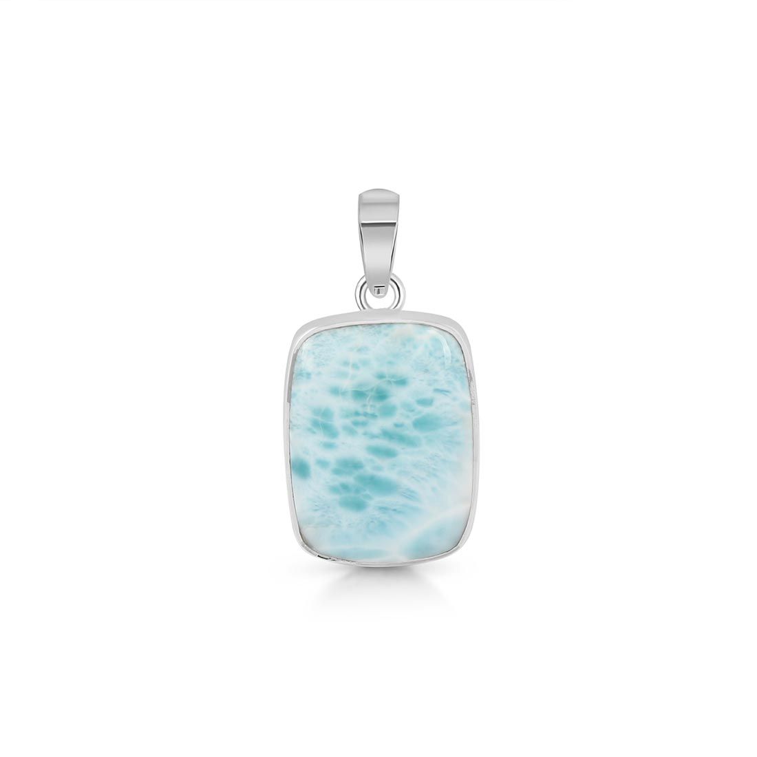 Premium Larimar Statement Pendant - LAR-P-21