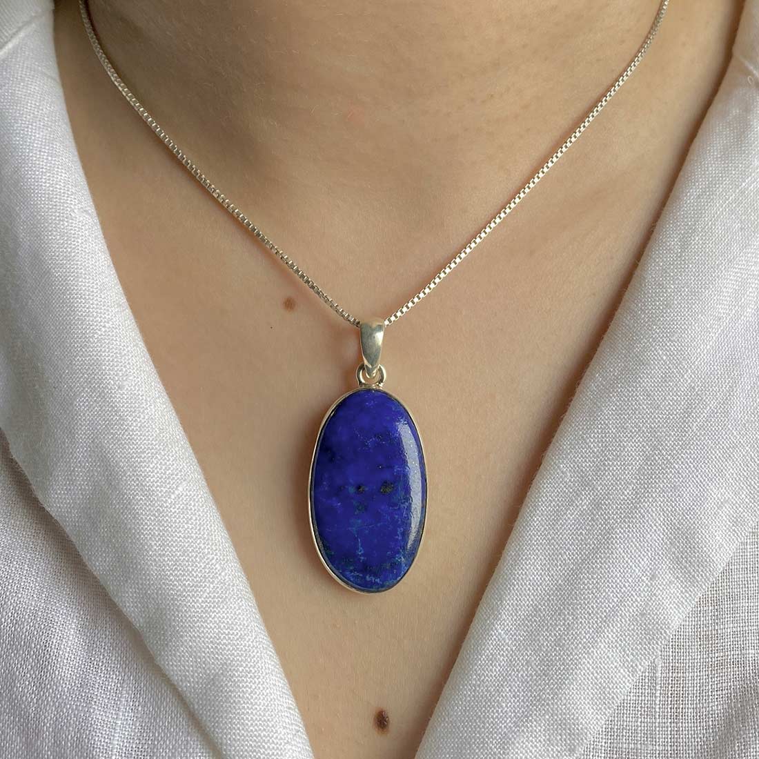 Premium Lapis Pendant - Elegant Statement Jewelry