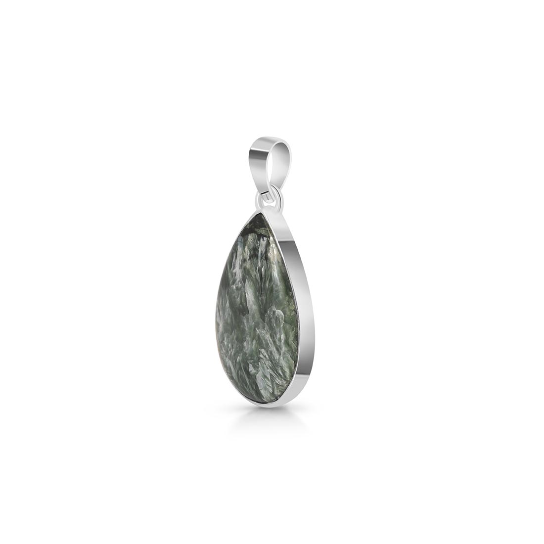 Premium Seraphinite Pendant - Ultimate Elegance (SER-P-19)