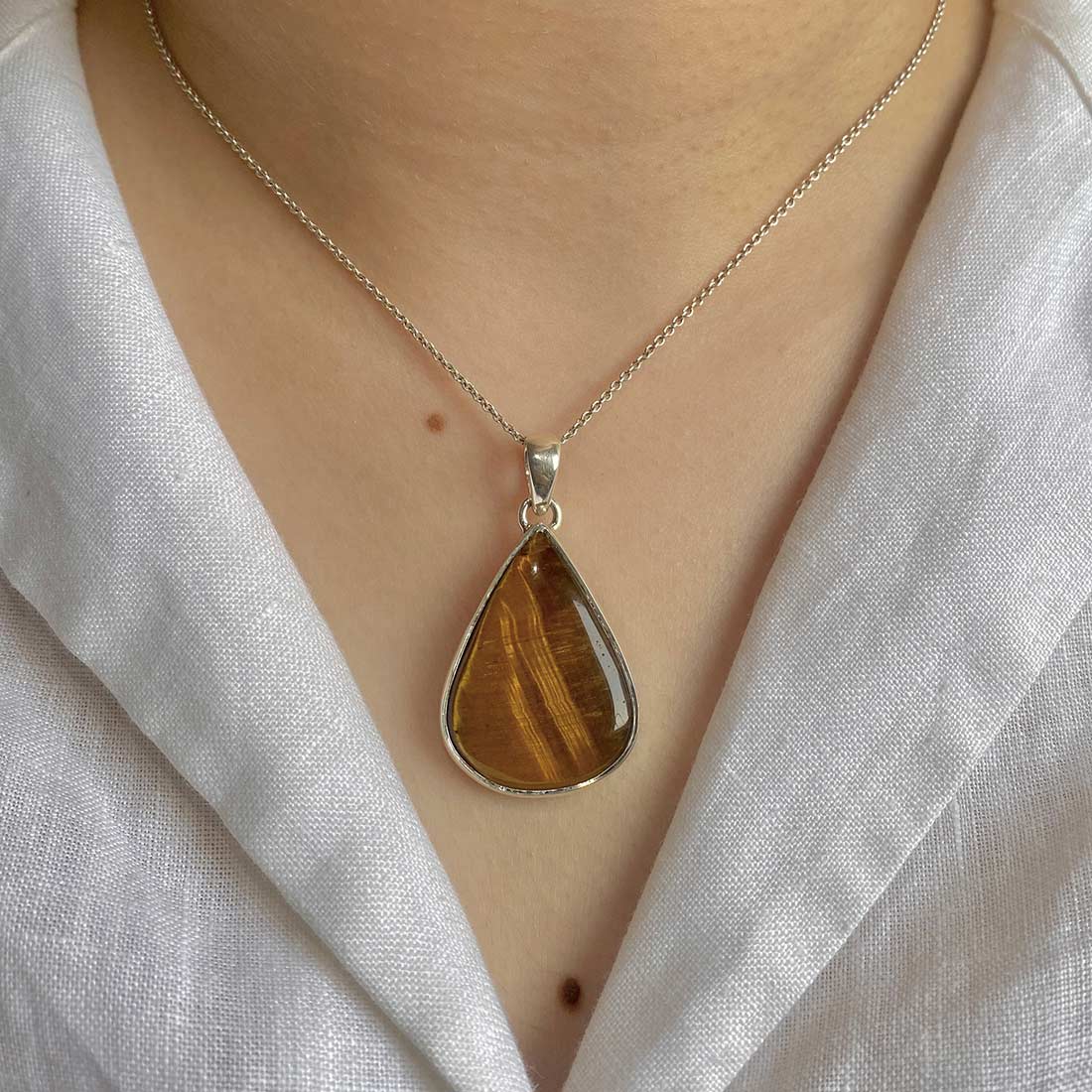 Premium Tiger Eye Statement Pendant - Ultimate Elegance (TGE-P-1)