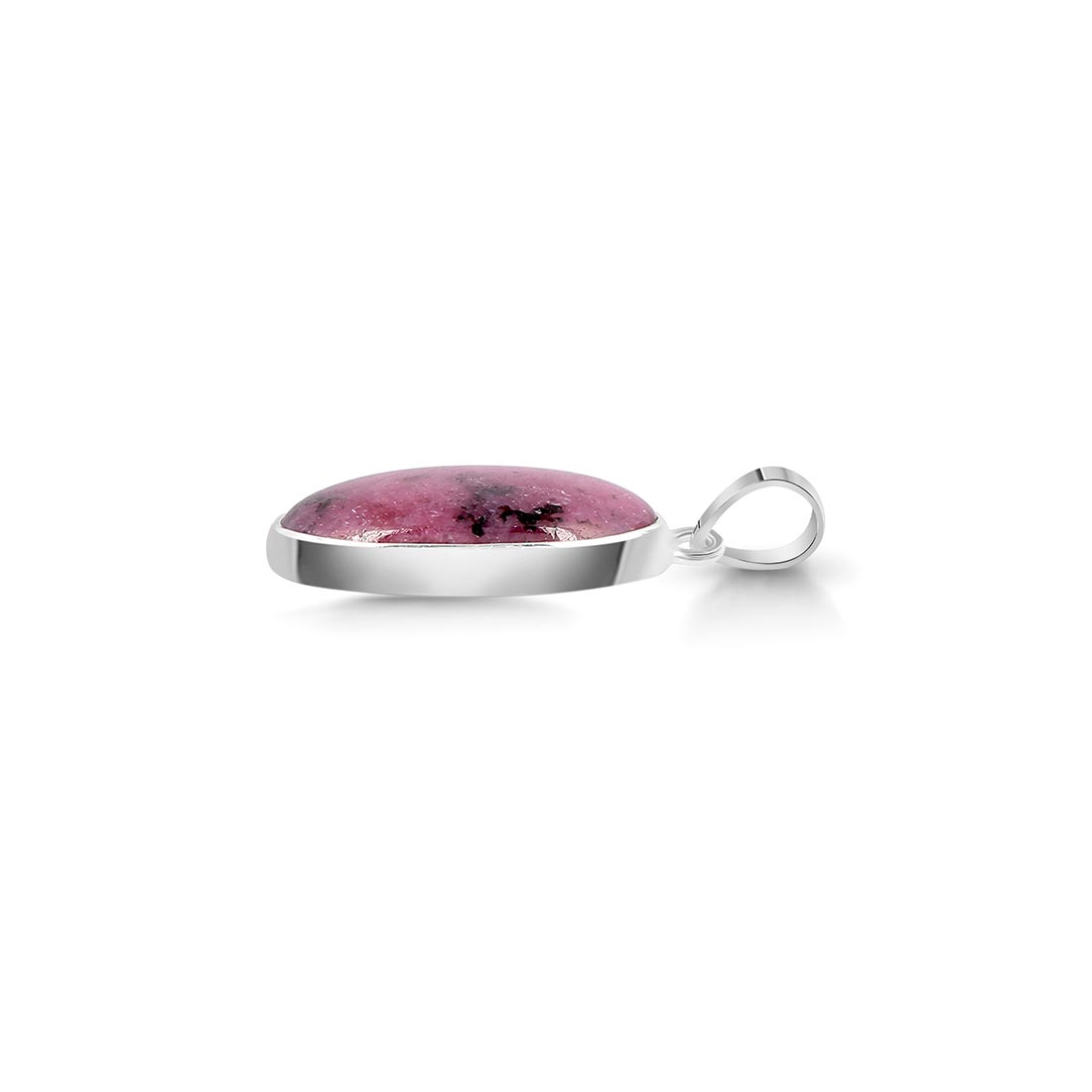 Premium Pink Ruby Zoisite Pendant - Elegant 925 Sterling Silver Jewelry