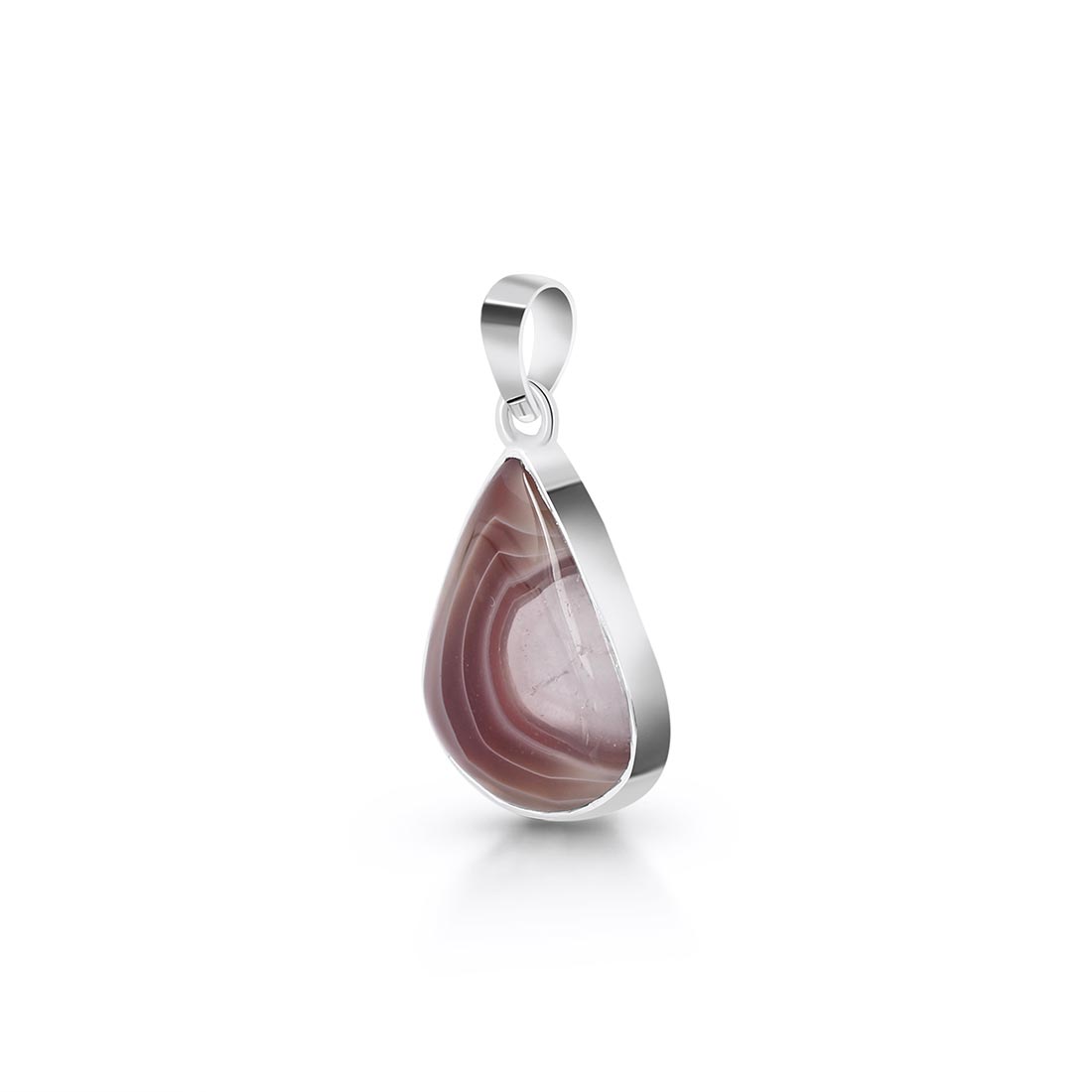 Premium Botswana Agate Pendant - Ultimate Elegance (RBA-P-18)