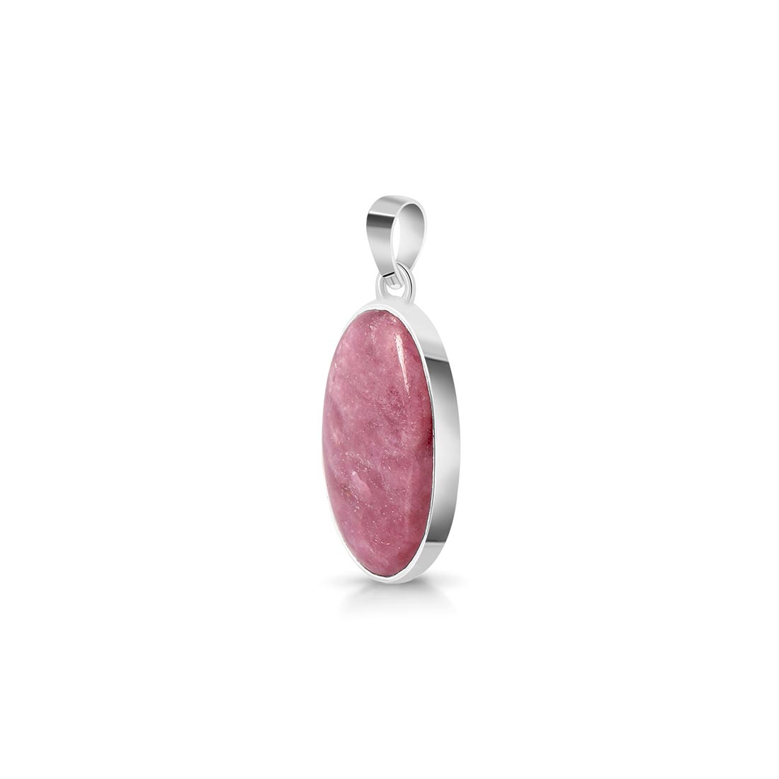 Premium Pink Ruby Zoisite Pendant - Elegant 925 Sterling Silver Jewelry