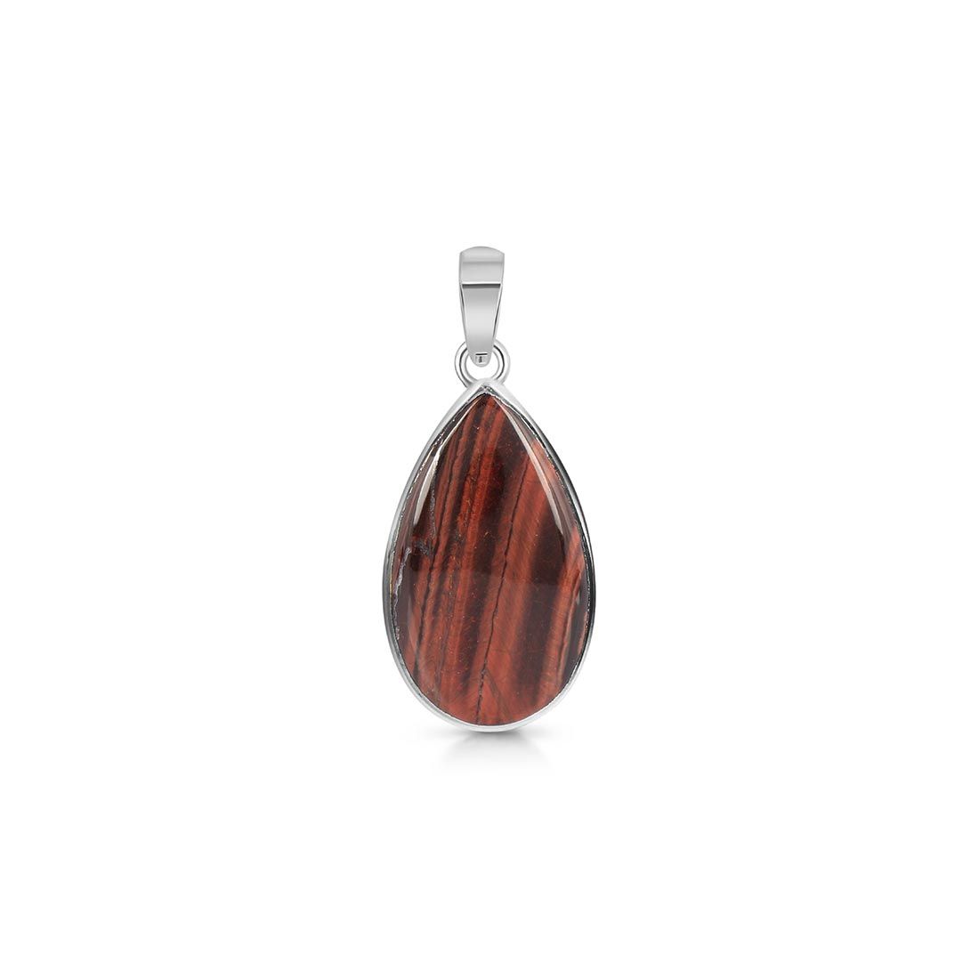 Premium Red Tiger Eye Pendant - Sagacia Statement Jewelry (RTE-P-18)