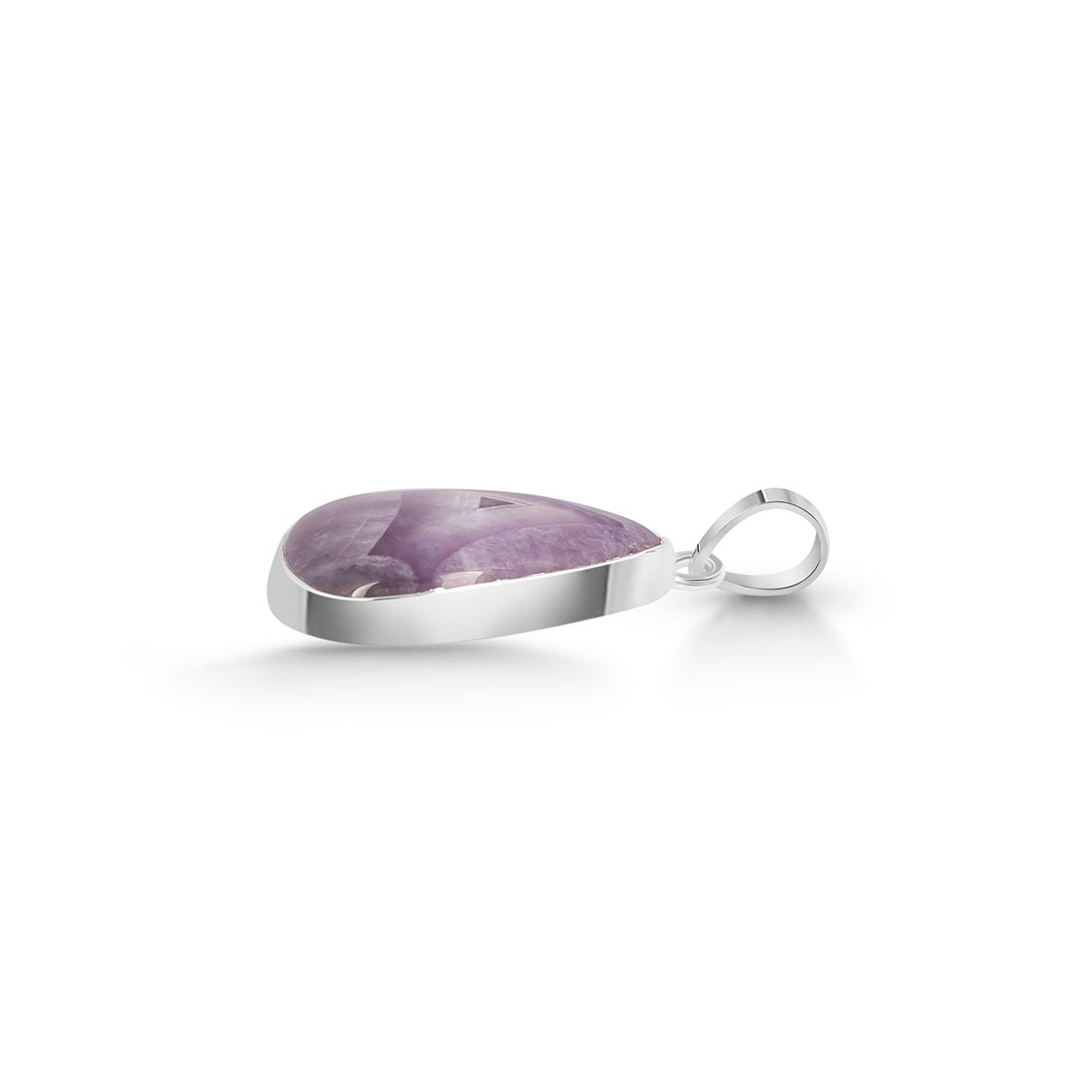 Premium Amethyst Lace Agate Pendant - Elegant Statement Jewelry