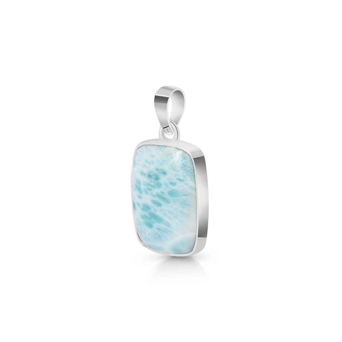 Premium Larimar Statement Pendant - LAR-P-21