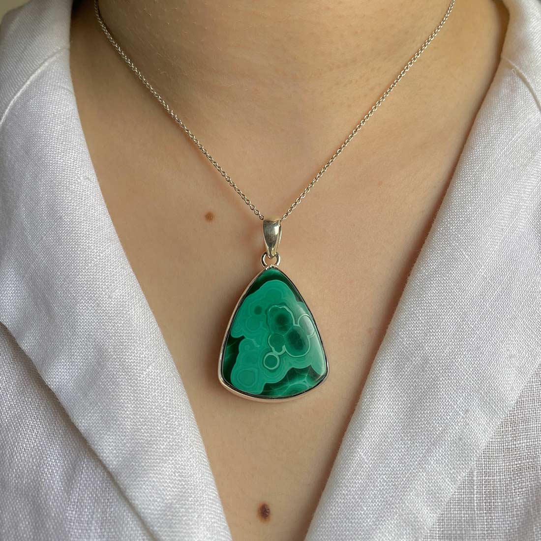 Premium Malachite Pendant - Ultimate Elegance (MLC-P-20)